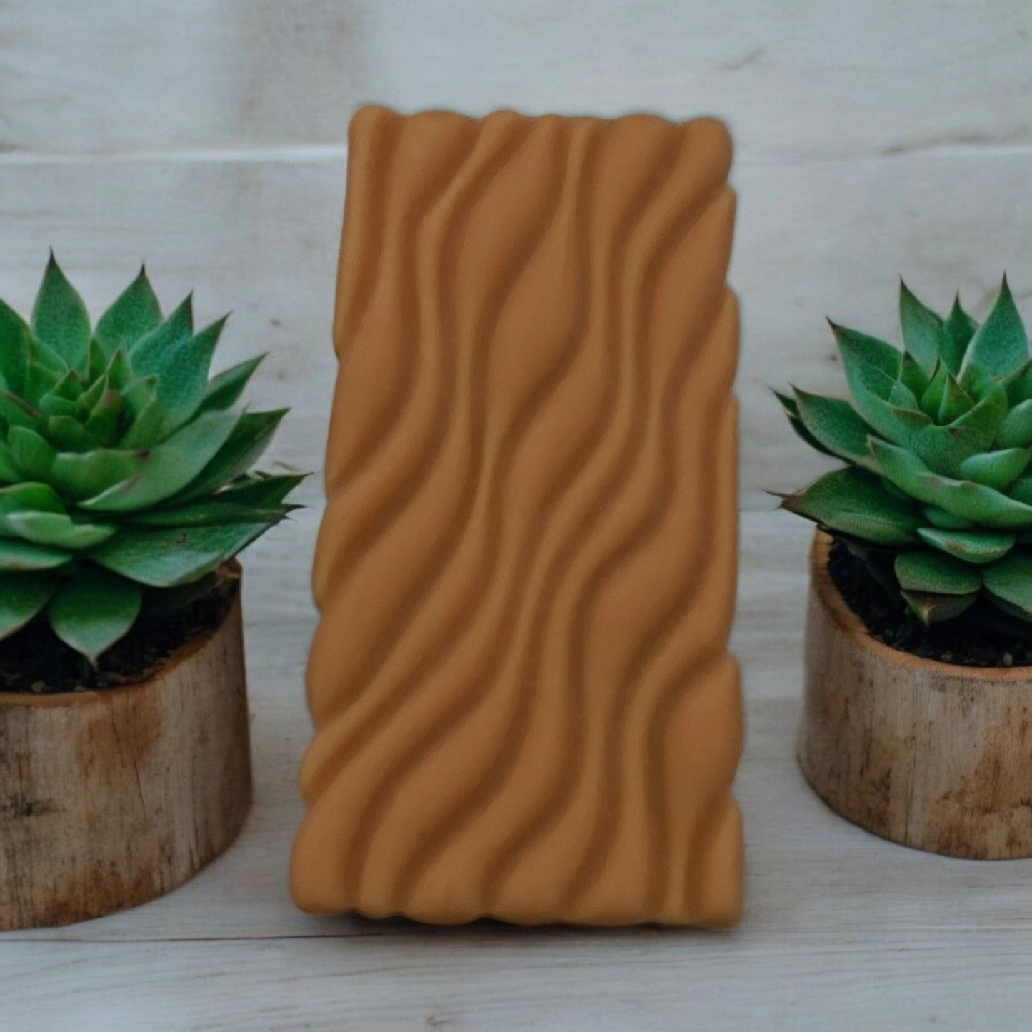 Tablette de couleur Crème avec des ondulation sur le dessus